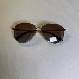 Gold Frame Brown Lens Aviator Sunglasses